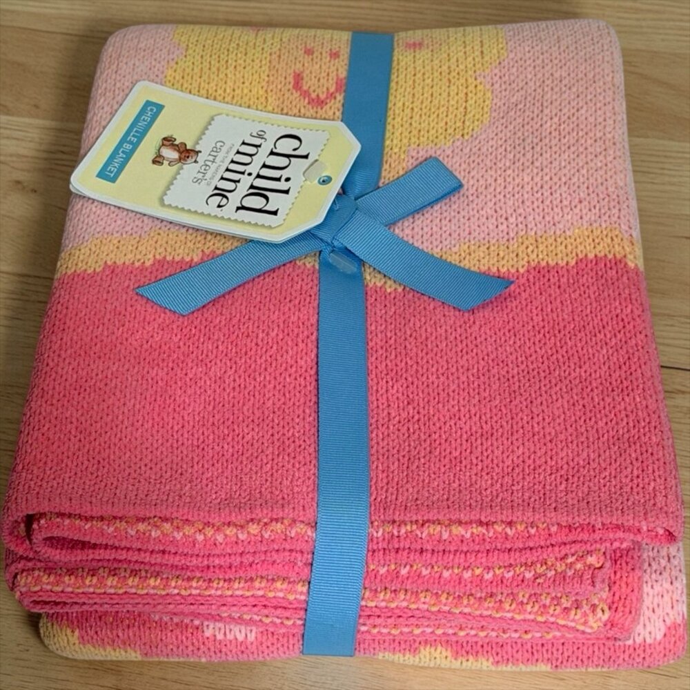 Carters Child Of Mine Chenille Knit Baby Blanket Vintage 2003 NWT NOS